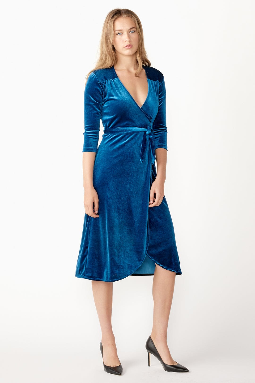 fitted lace wedding dress Velvet Wrap Dress Cameo Clothing Line fitted lace wedding dress Velvet Wrap Dress Cameo Clothing Line