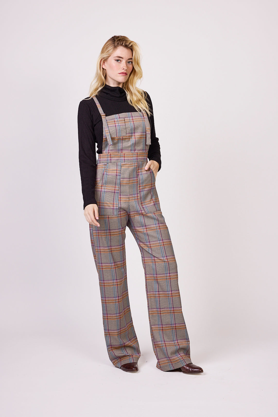 Herringbone Tweed Overalls
