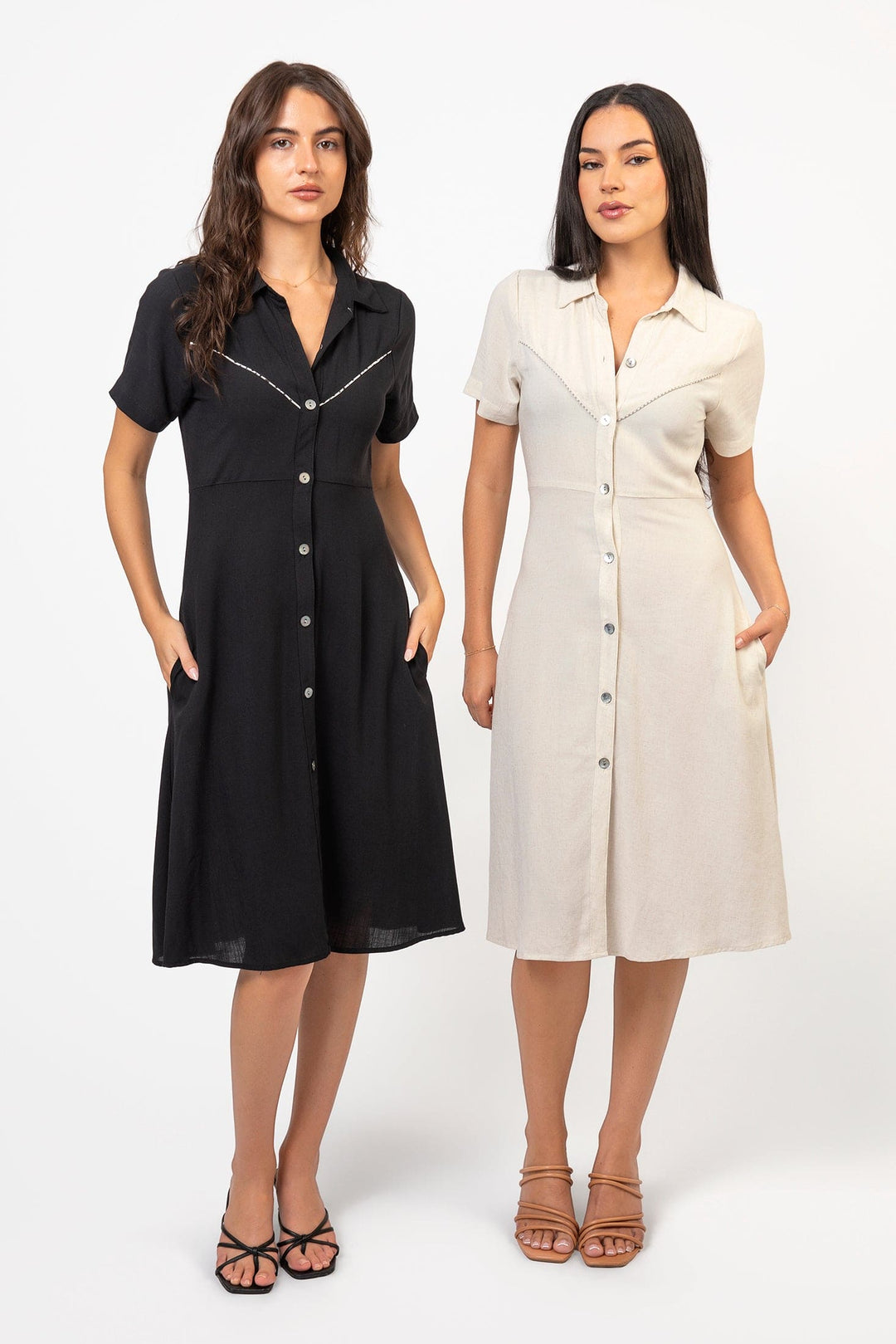Cameo Clothing Line rodeo dress with western-inspired design, featuring a fitted bodice and flowing skirt, perfect for casual or outdoor wear.