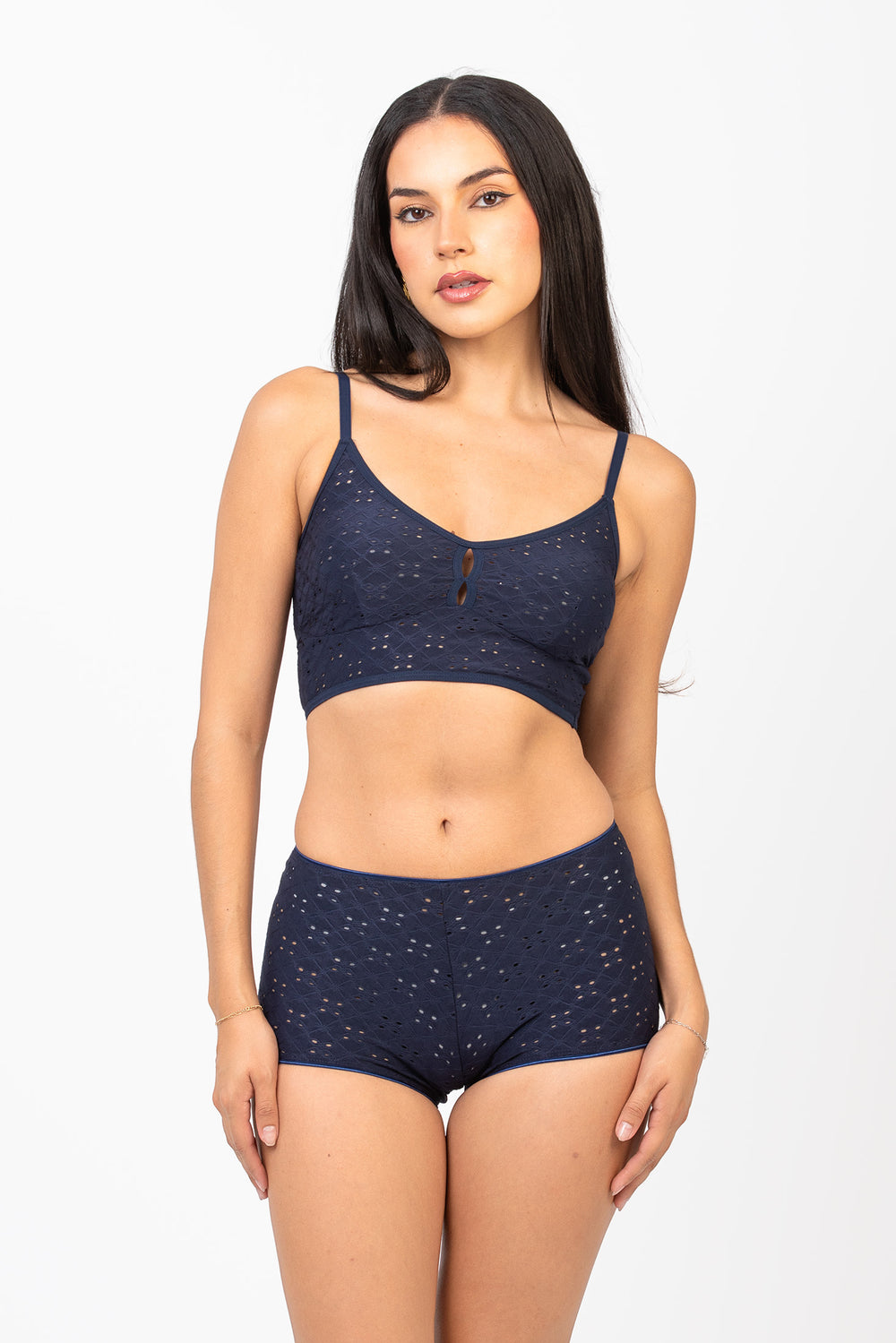 Cameo Clothing Line classic solid color bralette, soft intimate wear with adjustable straps, lightweight and comfortable.
