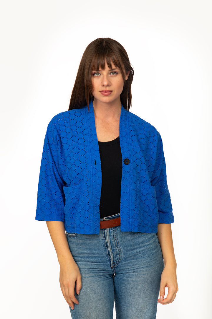 Eyelet Basket Jacket