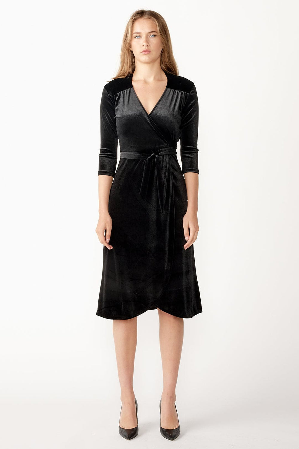 Velvet Wrap Dress - Cameo Clothing Line